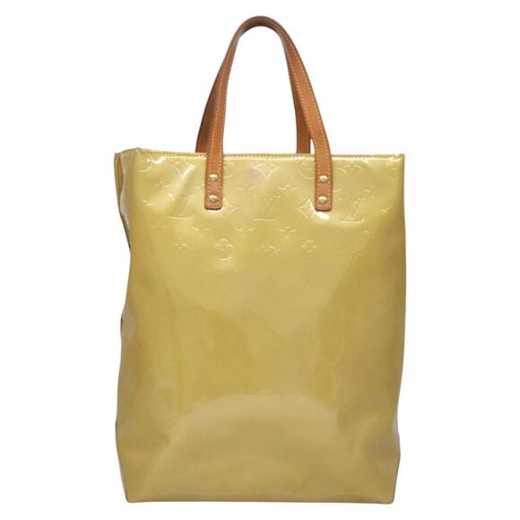 LOUIS VUITTON Monogram Vernis Reade MM Hand Bag Beige M91141 - Picture 3 of 13